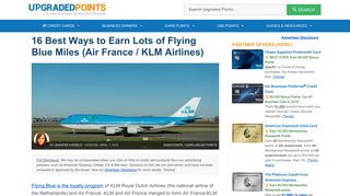 16 Best Ways to Earn Lots of Air France / KLM Flying Blue Miles [2019]