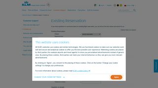 Existing Reservation - KLM.com