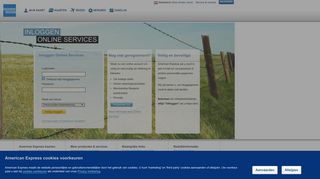 American Express Nederland: Online Services: Inloggen