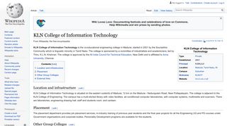 KLN College of Information Technology - Wikipedia
