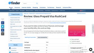 Gloss Prepaid Visa RushCard review February 2019 | finder.com