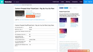 Carbon Prepaid Visa RushCard - Pay As You Go Plan Reviews