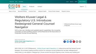 Wolters Kluwer Legal & Regulatory U.S. Introduces Redesigned ...