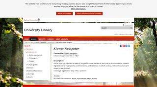 Kluwer Navigator - University Library