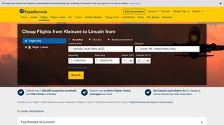 Kleinzee to Lincoln Flights from : Book Flights from KLZ to LNK | Expedia