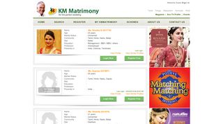 Tamil - KM Matrimony - Search Results