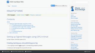 KMail/PGP MIME - KDE UserBase Wiki