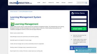 Learning Management System with Online Induction