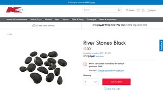 River Stones Black | Kmart