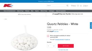Quartz Pebbles - White | Kmart