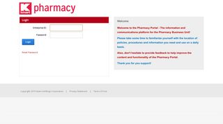 Pharmacy Portal > Login