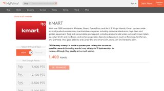 Kmart - MyPoints: Your Daily Rewards Program