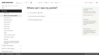 ShopYourWay help (Where can I see my points?) | Shop Your Way ...