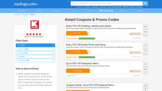 15% Off Kmart Coupons, Promo Codes & Deals 2019 - Savings.com
