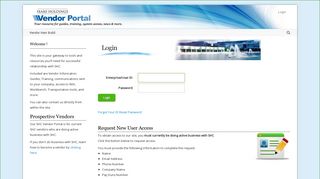 SHC Vendor Portal