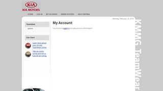 My Account | KIA Motors Company Store