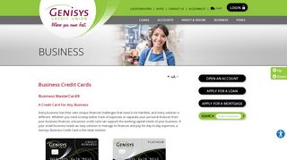 Business Rewards MasterCard® Credit Card - Genisys® Credit Union