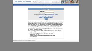 General Dynamics Enterprise System External Login 1