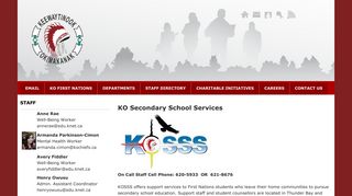 KO Secondary School Services | Keewaytinook Okimakanak