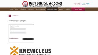 Knewcleus Login - Daisy Dales Senior Secondary School