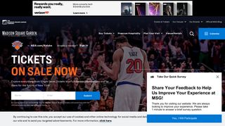 New York Knicks Tickets | MSG | Knicks Ticket Central - MSG.com
