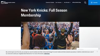 New York Knicks Full Season Memberships| Madison Square Garden