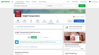 Knight Transportation Employee Benefit: Health Insurance | Glassdoor