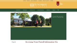Accessing Your Payroll Information Via KnightLine | St. Norbert College