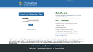 Knights Of Columbus Login - Clearwater Analytics