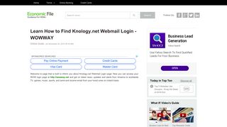 Learn How to Find Knology.net Webmail Login - WOWWAY