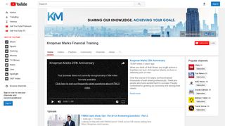 Knopman Marks Financial Training - YouTube