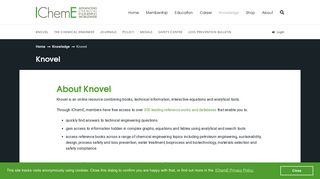 Knovel - IChemE