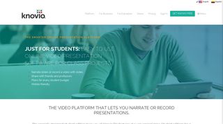 Student Presentation Tool - Knovio