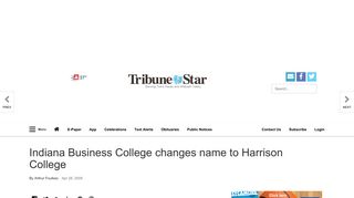 Indiana Business College changes name to Harrison College | Local ...