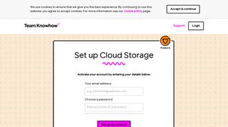 Cloud Storage Signup | Purchase Details
