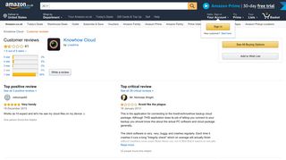 Amazon.co.uk:Customer reviews: Knowhow Cloud
