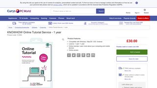 Buy KNOWHOW Online Tutorial Service - 1 year | Free Delivery | Currys