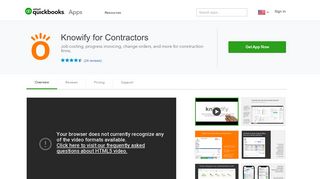 Knowify for Contractors | QuickBooks App Store