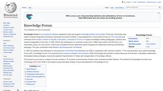 Knowledge Forum - Wikipedia