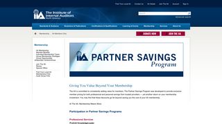 Pages - Partner Savings Programs - IIA