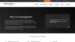 Why Us | The Best Value In IT Training | KnowledgeNet