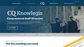 Congressional Staff Directory: Emails & Phone Numbers | CQ Knowlegis