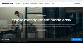 Knox Manage | Enterprise MDM solution - Samsung Knox