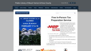 Public Library of Mount Vernon & Knox County - Home