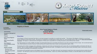 Registry of Deeds - Knox County