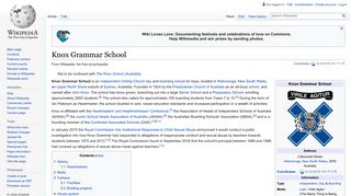 Knox Grammar School - Wikipedia
