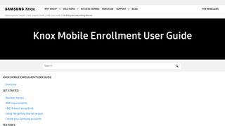 Enroll your device | Knox Mobile Enrollment - Samsung Knox