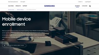 Mobile Device Enrollment | Knox Mobile Enrollment | Samsung Business