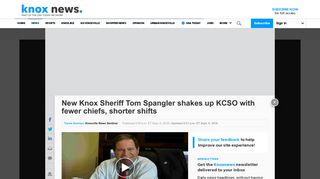 New Knox County Sheriff Tom Spangler shakes up sheriff's office