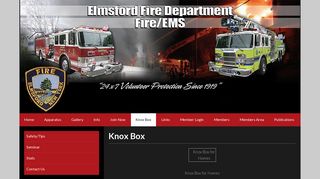 Knox Box - Elmsford Fire Department
